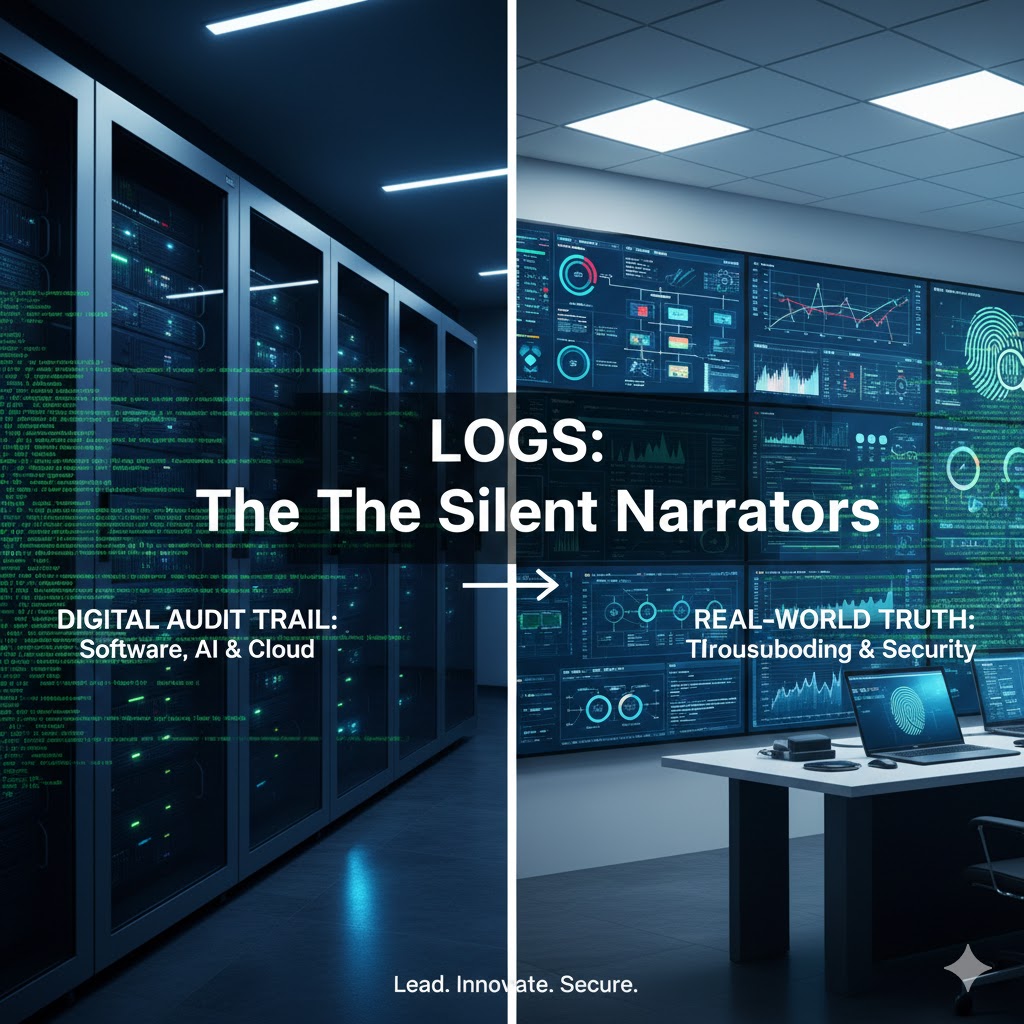 The Silent Narrator: LOGS 📜

Whether it’s a software bug, an AI hallucination, or a real-world investigation, logs are the ultimate source of truth.

• Digital: Essential for troubleshooting &amp; Vertex AI monitoring. • Physical: The backbone of security &amp; criminal forensics.

If