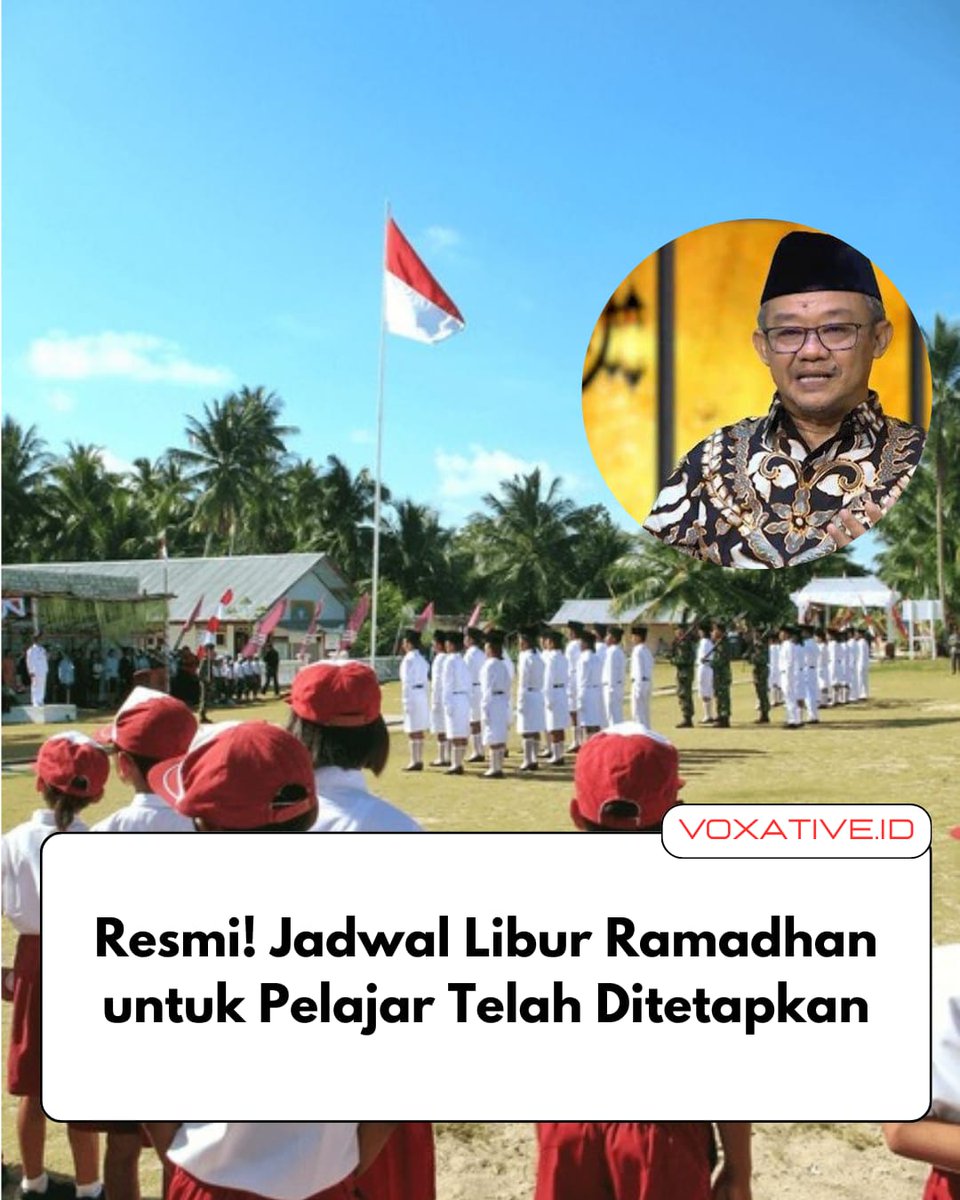 voxative's tweet photo. Akhirnya hilal liburan terlihat jelas, lebih jelas daripada kepastian dia. Catat tanggalnya gaiss, jangan sampai salah jadwal malah nongkrong di sekolah sendirian.
#LiburSekolah #LiburRamadhan #JadwalSekolah #Ramadhan2026 #InfoPelajar https://t.co/zbkULPgN2O
