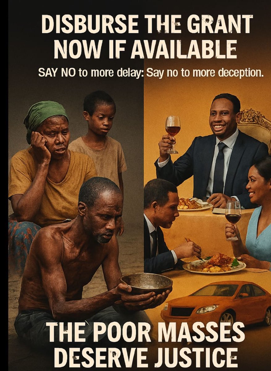 STREET ACROSS NIGERIA ECHOES WITH SILENT,CRIES OF HUNGER,PAINS AND HOPELESSNESS,

MILLIONS CANNOT AFFORD BASIC MEALS OR MEDICAL CARS,

DO NOT MISTAKE OUR PATIENT FOR WEAKNESS,

DISBURSED OUR GRANT NOW.

<a href="/cenbank/">Central Bank of Nigeria</a>
<a href="/PressSec/">Karoline Leavitt</a>
<a href="/SenRemiTinubu/">Sen Oluremi Tinubu, CON</a>
<a href="/elonmusk/">Elon Musk</a>
<a href="/ryan_miller/">Ryan Miller</a>
<a href="/realDonaldTrump/">Donald J. Trump</a>