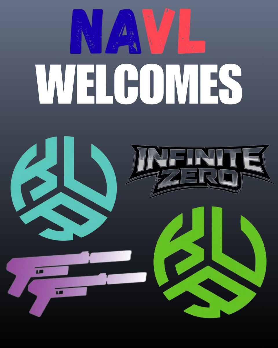 We will like to welcome our first 5 team for the NAVL's first season! More teams coming!!

Founding Fathers
Team Infinite Zero
Kurukshetra
Kurukshetra Academy
Ghost Protocol
