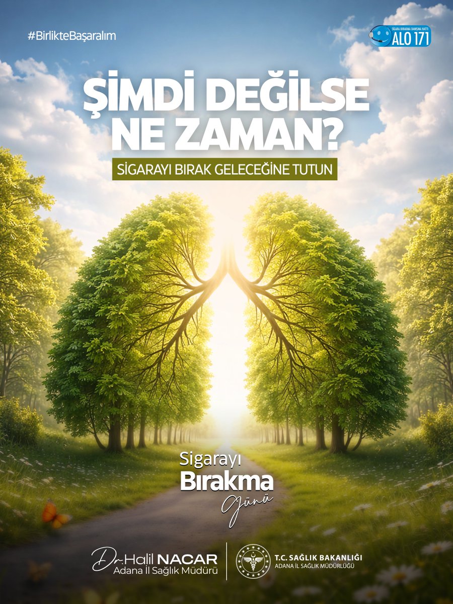 Toplum sağlığını korumak, ortak sorumluluğumuzdur.

Sigarayı bırakmak isteyen vatandaşlarımız, ilimiz genelindeki tüm sağlık tesislerimizde ücretsiz sigara bırakma hizmetlerimizden yararlanabilir.

Sağlıklı bir gelecek için ilk adımı birlikte atalım.

#DünyaSigaraBırakmaGünü