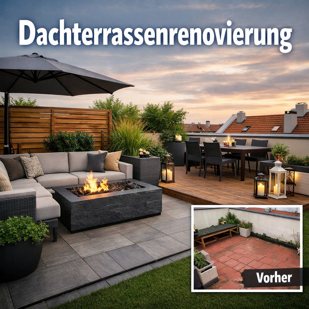 🌿 #Dachterrassenrenovierung 👨‍🌾
Ist Ihre #Dachterrasse in die Jahre gekommen? Wir verwandeln alte, beschädigte Flächen in moderne, stilvolle Outdoor-Bereiche – perfekt zum Entspannen, Feiern oder Genießen der Aussicht. kontaktieren Sie uns noch heute 🌐 garten-gestaltung.wien/kontakt/