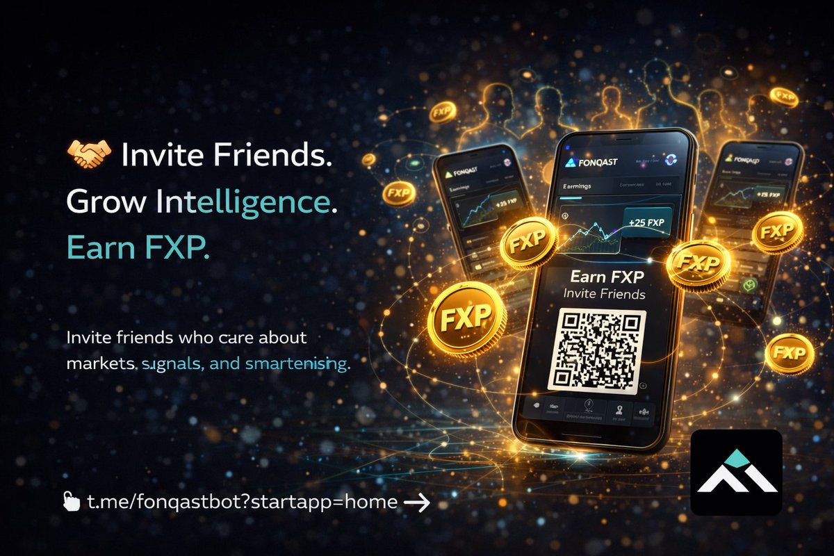 Invite friends. Grow intelligence. Earn FXP.

FONQAST gets stronger with every new participant — more signals, better insights, smarter decisions.

Share the Mini App. Build together. Learn together.

👉 t.me/fonqastbot?sta…