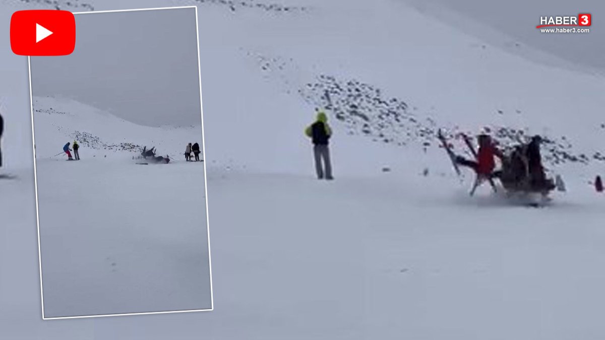 haber3com's tweet image. Bingöl’deki Hesarek Kayak Merkezi'nde iki kayakçının çarpışarak bir grubun arasına daldığı kazada 6 kişi yaralandı. Kaza anı cep telefonu kamerasına da yansıdı. haber3.com/guncel/3-sayfa… #kayak #Bingöl #HesarekKayakMerkezi #kayakkazası #Türkiye