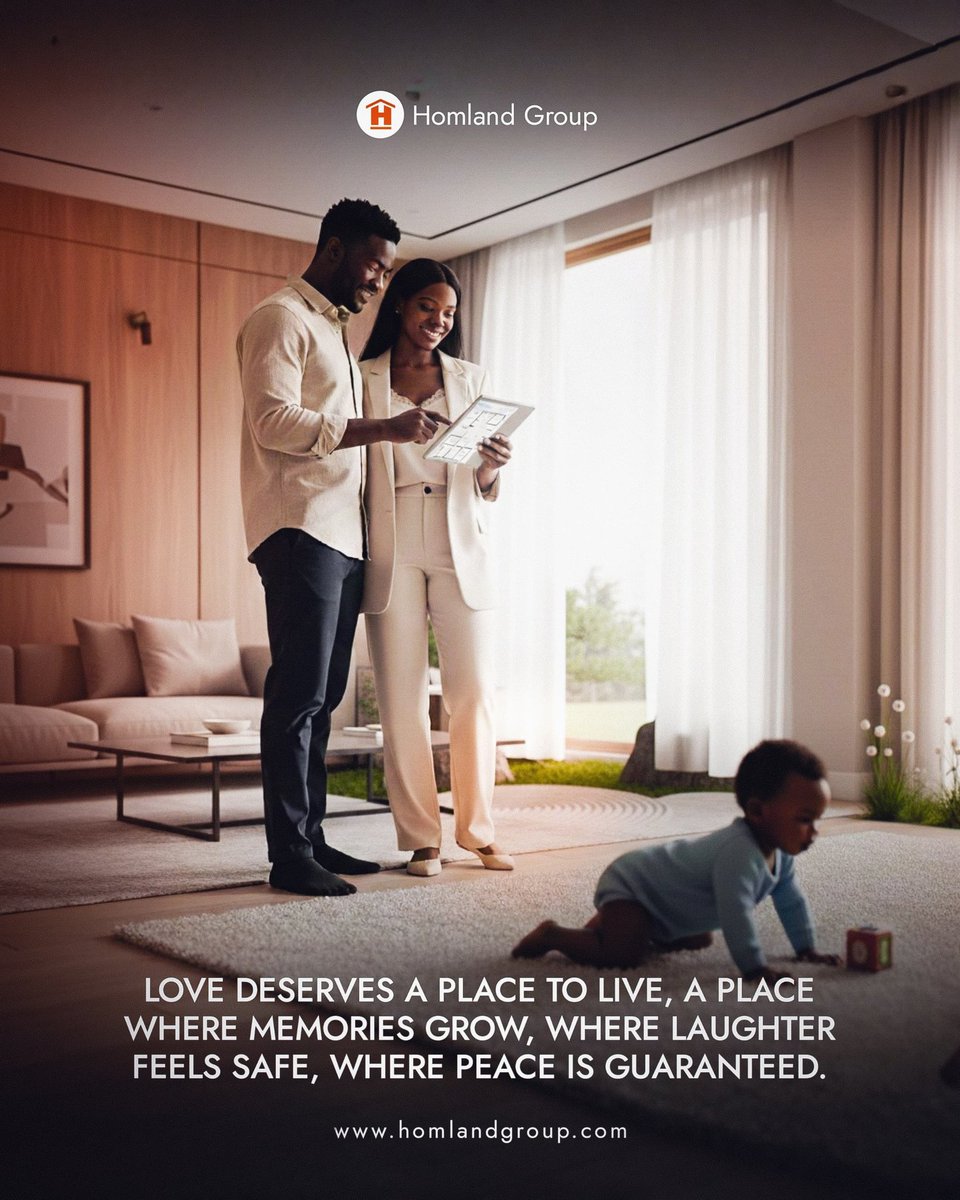 homlandgrouphq's tweet photo. At Homland Group, we believe every family deserves more than a house, they deserve a home.
Comfort, security, and lasting value you can trust.
Now is the best time to secure your dream property.
📞 09015025721
🌐 https://t.co/qNA0Cssrvb�
#HomlandGroup #BringingGloryHome #Dream https://t.co/V1PCRYBOsT