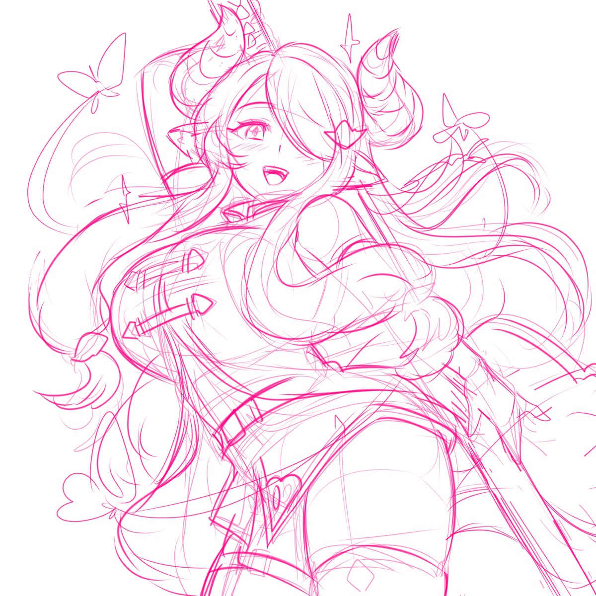 手癖で描くナルメアさん