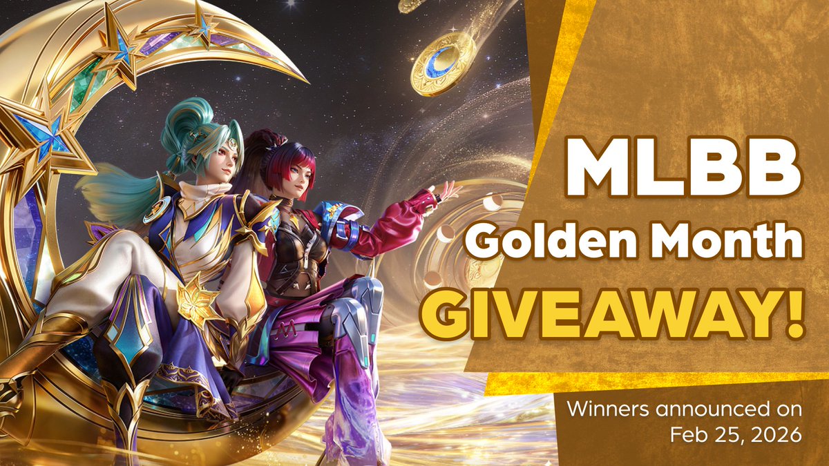 cocodpofficial's tweet photo. 🌙 MLBB Golden Month Giveaway!

🎁FREE "Weekly Diamond Pass" for each of 5 winners

How to Join:
🔹Follow @cocodpofficial
🔹Like ❤️ + RT 🔁
🔹Optional Comment: When was your last pentakill?

*Join our Discord for extra giveaway:https://t.co/H1yLyAvC6v

📅 Winners will be announced on Feb 25, 2026.

Please make sure your MLBB account has NOT reached the Weekly Diamond Pass purchase limit.
US MLBB accounts are not eligible for this reward.

#Cocodp #MobileLegendsBangBang #MLBBGoldenMonth