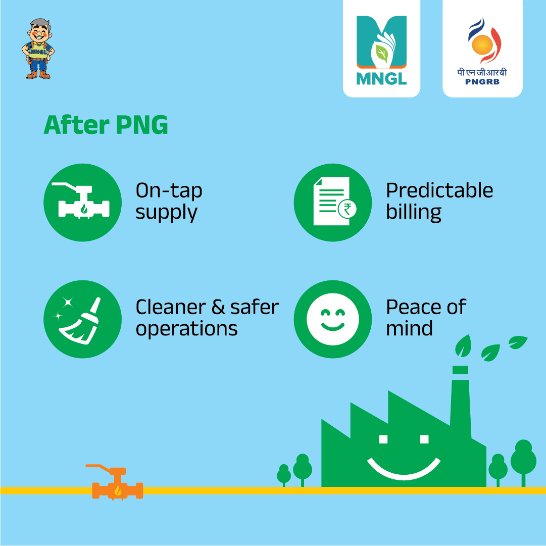 mngl_in's tweet image. For industries, uninterrupted energy is about more than convenience; it directly impacts safety, cost planning, and operational consistency. 
​
#NonStopZindagi #CleanEnergyLife #CleanEnergyMovement #MNGL