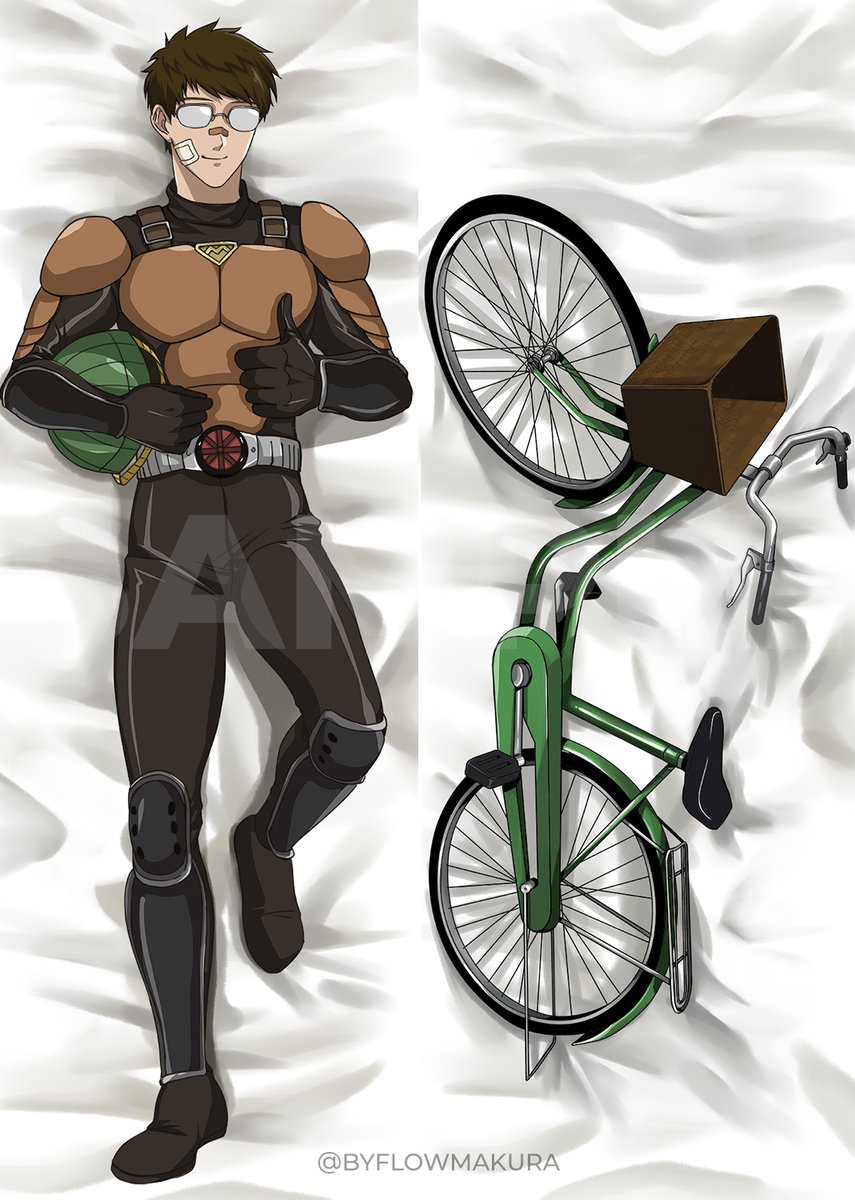 TBT to my first ever dakimakura order. It was 2018, my friend asked if I could draw Mumen Rider from One Punch Man? I said yes, of course. With the bike? (Hesitantly) Y-yes?

I mean it makes sense; what's Mumen Rider with his bike... #opm #onepunchman