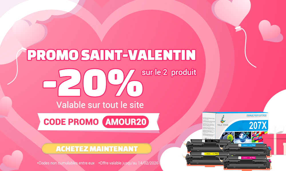 Trueimagefr's tweet image. 💡En ce moment chez True Image: 
💖-20 % sur le 2ᵉ produit
🖨️Encres &amp;amp; toners compatibles
🎟️Code : AMOUR20
⏰Jusqu’au 14/02/2026
👉Achetez maintenant: trueimagetech.fr
😉Parfait pour refaire le stock sans exploser le budget
#CartouchesEncre #TonerCompatible #TrueImage