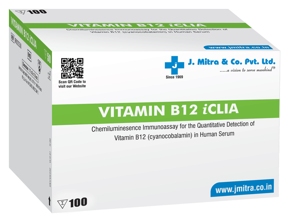 Vitamin B12 iClia is a chemiluminescent microparticle immunoassay designed for in vitro quantitative measurement of vitamin B12 (cyanocobalamin) in human serum. 
Learn More...

zurl.co/2XLMu 

#VitaminB12iClia  #Jmitra #Biotech #BioTechnology