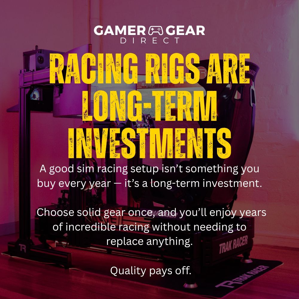 A good sim racing setup isn’t something you buy every year — it’s a long-term investment.

Choose solid gear once, and you’ll enjoy years of incredible racing without needing to replace anything.

 Quality pays off.