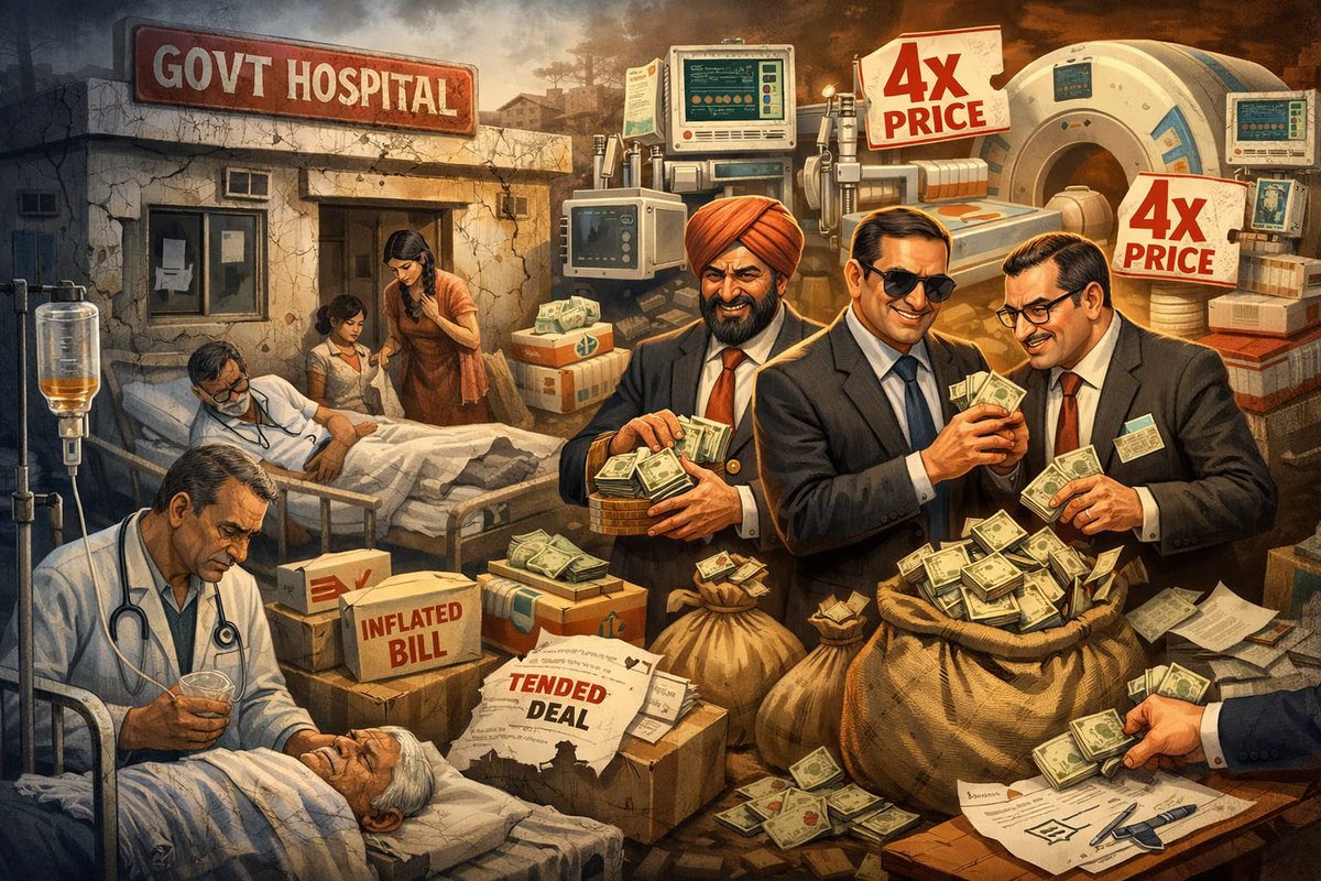 A patient waits. A doctor struggles. Someone else counts money.

In govt hospitals, lives depend on care that never arrives on time.
Outside the wards, healthcare procurements are billed at 4× prices, draining funds meant for patients.
When profit comes before people, suffering