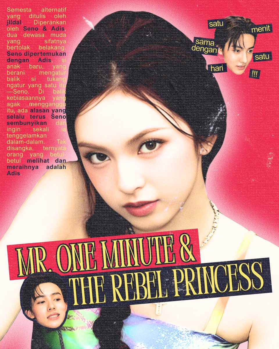 Mr. One Minute &amp; The Rebel Princess

Seno &amp; Adis Official Individual Poster
— #eomcanny