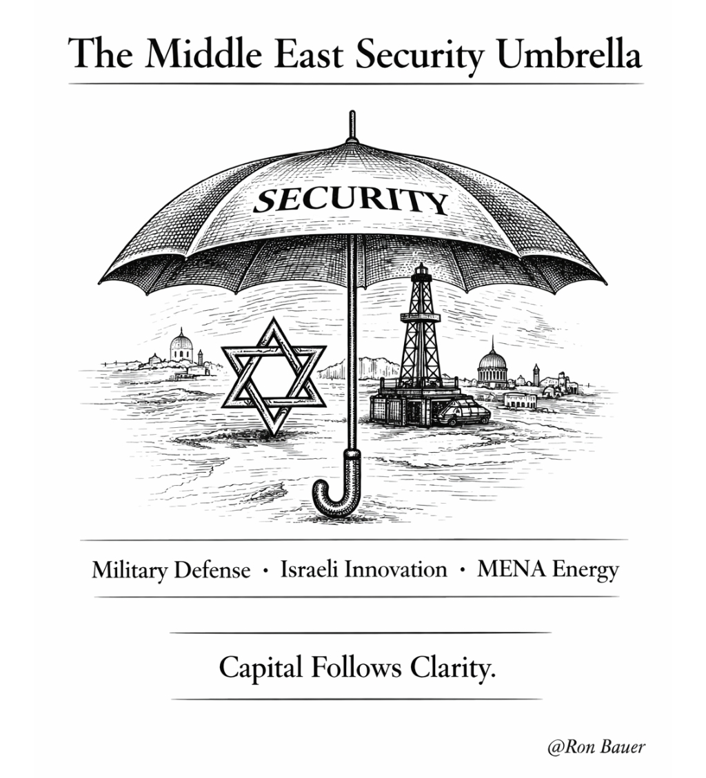 Strategic security alignment creates economic opportunity.

After 4 years of policy fog, the 2026 Middle East outlook is sharp.

The Trump administration's explicit protection of Israel is the catalyst.

Capital follows clarity.
Ambiguity is a tax on growth.

Clear foreign policy