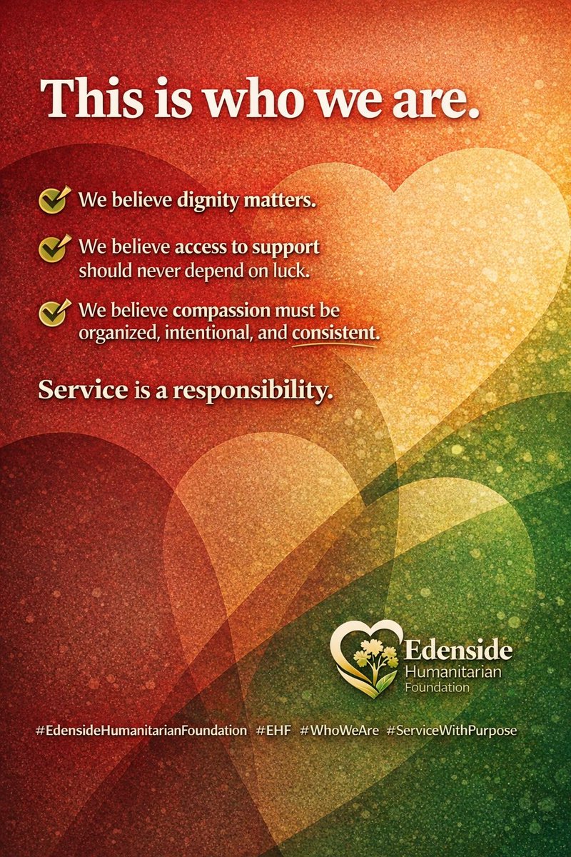 Edenside Humanitarian Foundation tweet media