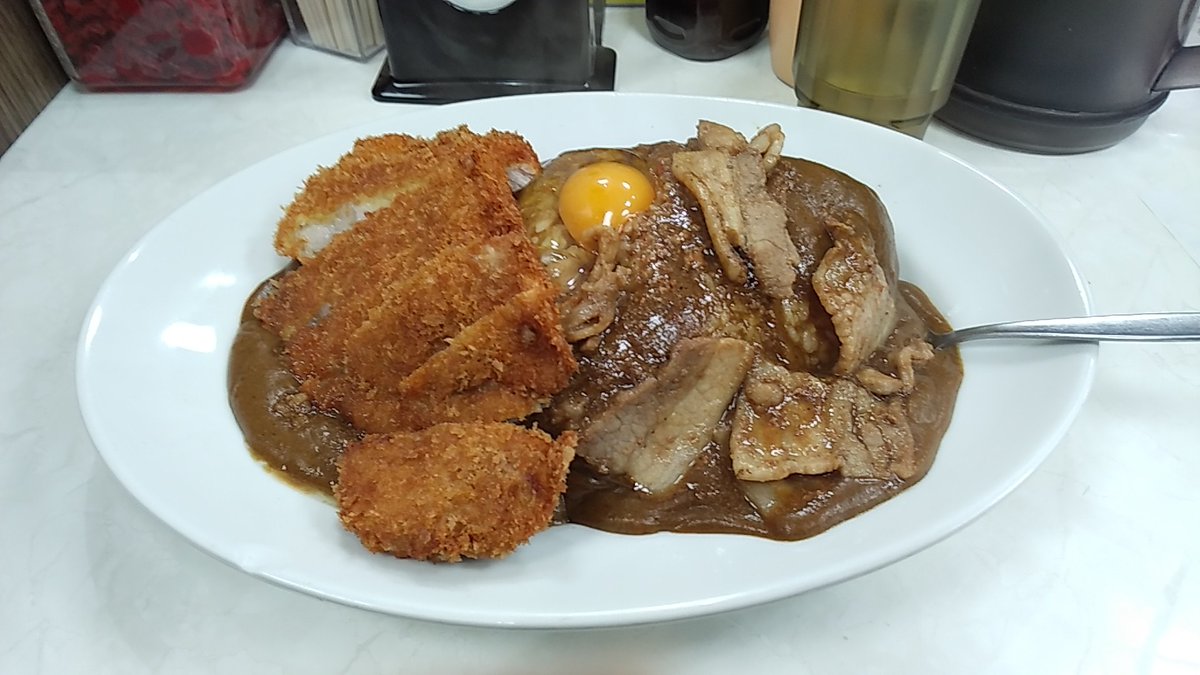 3時のおやつはスタミナカツカレー♪