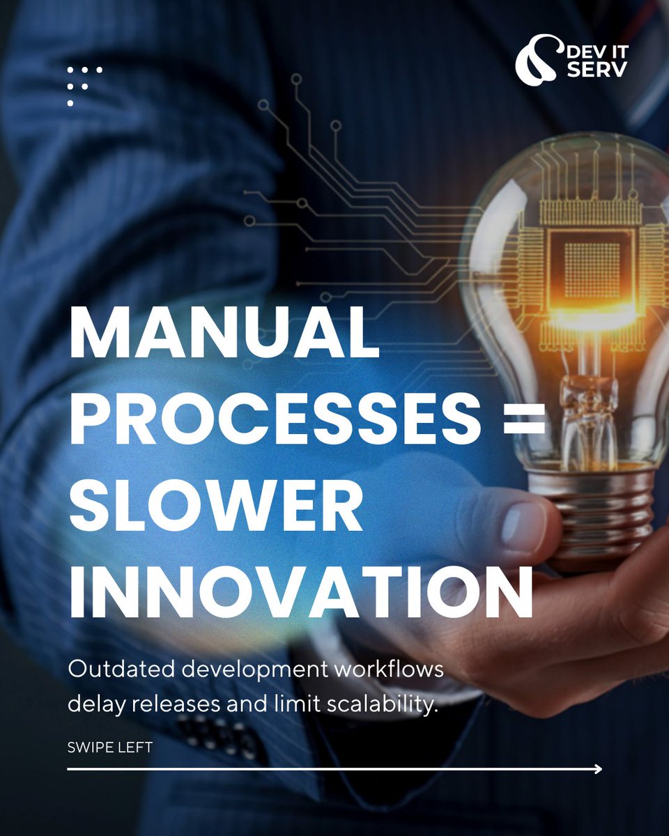 devitserv's tweet photo. Innovation slows when development depends on outdated workflows.
Quality issues, release delays, and inconsistent processes impact both growth and trust.
🌐 https://t.co/OkD8qn5dHW

#DevOps #CICD #SoftwareDelivery #CloudNative #DigitalTransformation #AgileDevelopment #Automation https://t.co/I7ENDJ4Mn3
