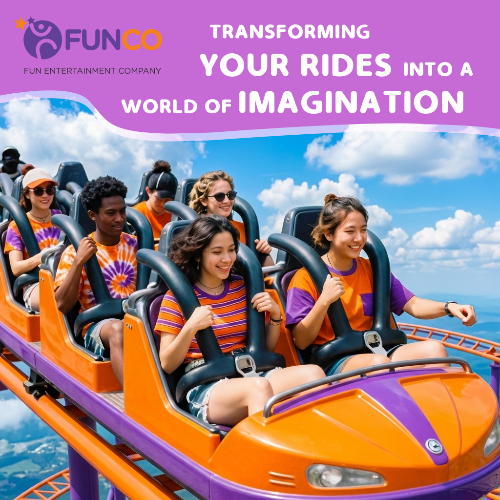 Funco transforms your rides into immersive worlds of imagination — where creative theming, engaging storytelling, and uncompromised safety come together.

#Funco #FamilyEntertainmentCenter #FEC #ThemedRides #RideTheming #ImmersiveExperience #ThemeParkDesign #IndoorEntertainment