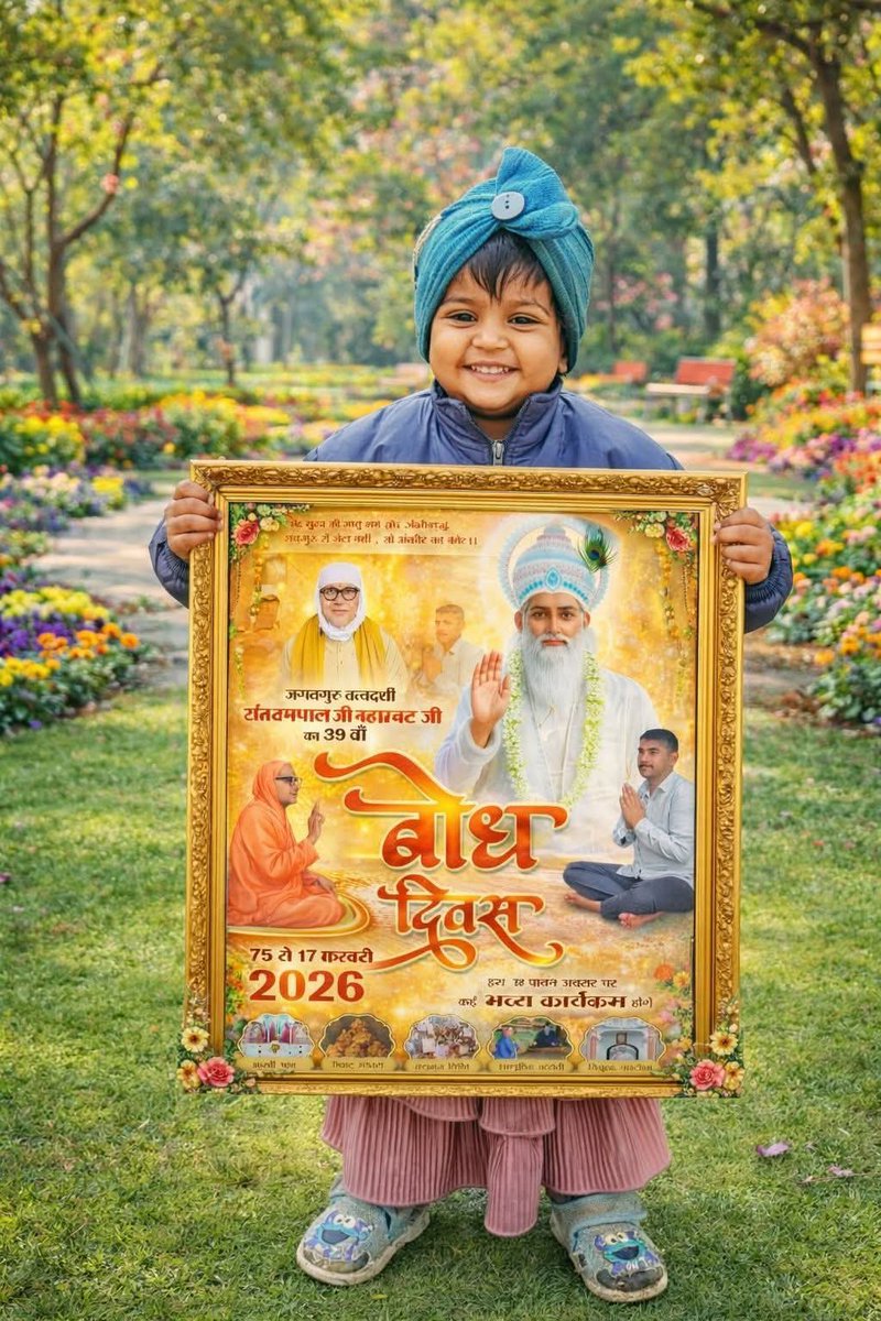 Satkabirkiraza's tweet photo. जगत के तारणहार जगत गुरु तत्वदर्शी संत रामपाल जी महाराज जी के बोध  दिवस दिनांक 15 16 17 फरवरी 202 26 को मनाया जा रहा है जिसमें सभी सतलोक आश्रम में मनाया जाएगा आप सभी सादर आमंत्रित हैं अवश्य पधारे और समागम की शोभा बढ़ाएं धन्यवाद 

#Santrampaljimaharaj #GodKabirNirvanDiwas https://t.co/bl9zCYRhh8