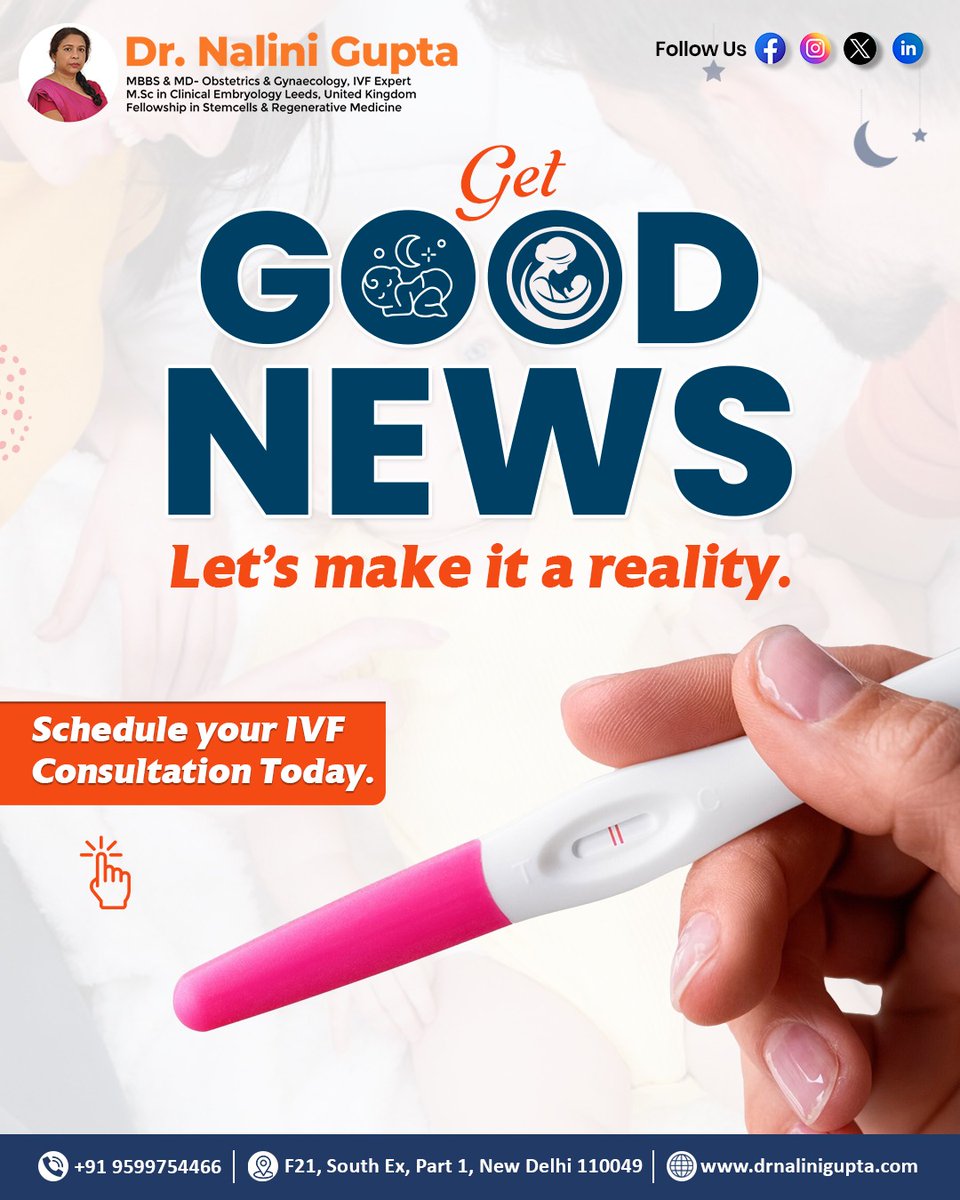 Dr_NaliniGupta's tweet photo. Good news begins with the right guidance 🤍
Struggling to conceive or planning your parenthood journey? With the right medical support, hope can turn into reality.
.
.
.
.
#GoodNews #IVFJourney #IVFSuccess #FertilityCare #IVFSupport #HopeForParenthood https://t.co/jqNCTESeqI