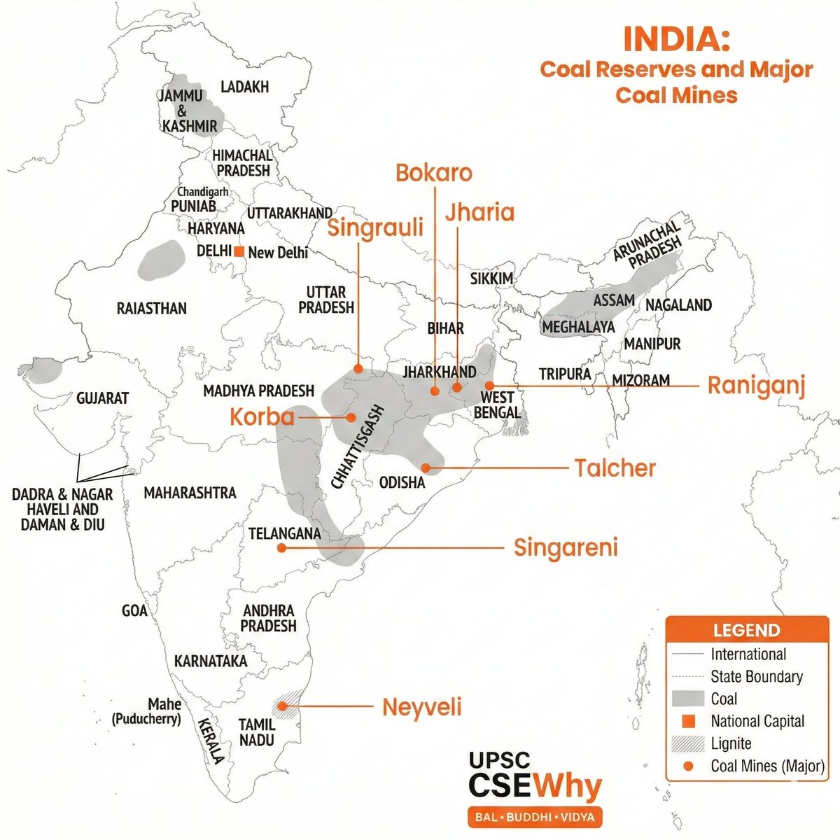 Don't miss this important map of India's Coal Reserves and Mines.

Bookmark it now🔖#CSEWhyMaps