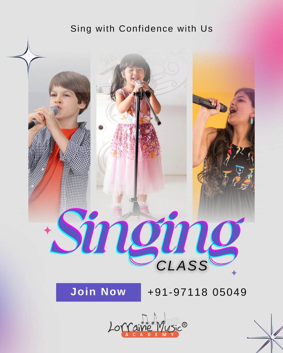 LorraineMusicA's tweet image. Sing with confidence. Join the Lorraine Music Academy Singing Class. 
Call +91 97118 05049 or 
visit LorraineMusicAcademy.com
.
#SingingLessons #VocalTraining #LearnToSing #MusicEducation #WesternVocal #LearnMuic #Gurugram