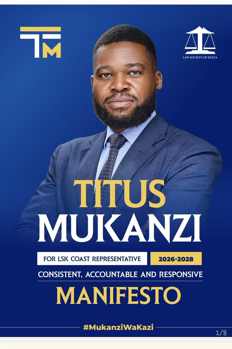 Neemoashley's tweet photo. @MukanziNick 
Colleagues,

Titus Mukanzi
 
LSK Coast Representative 2026-2028* 
#MukanziWaKazi✅
#MukanziNiKazi✅
#KaziNiYaMukanzi✅️
#TitusMukanzi4CoastRep https://t.co/Z4EnRh617u