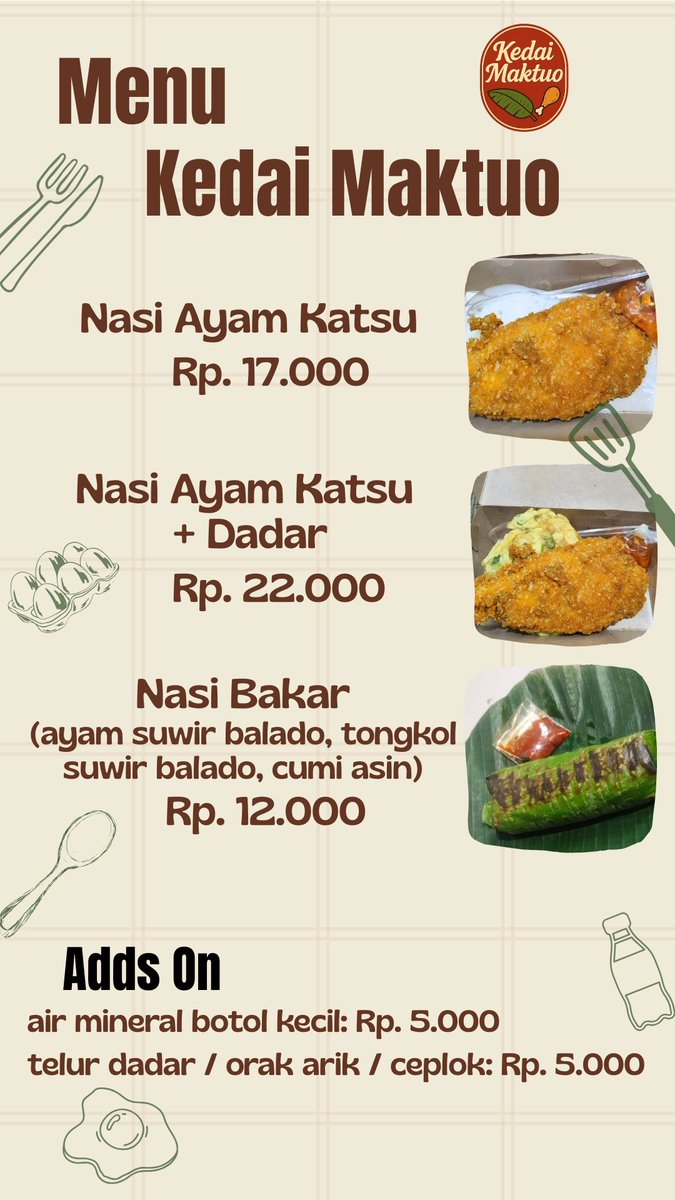 lesdeaux's tweet photo. dom jaksel - menteng atas merapaat! ada nasi katsu + sambel 17rb aja😋 murah, enak, homemade! buatan mama dimasak dadakan 💖 mama juga titipan jumat berkah yaa. ini jalur penghasilan mama satu2nya krn cari kerja susah utk umur 55+.. banyak kebutuhan yg harus mama bayar- https://t.co/eb7PEXCrfm