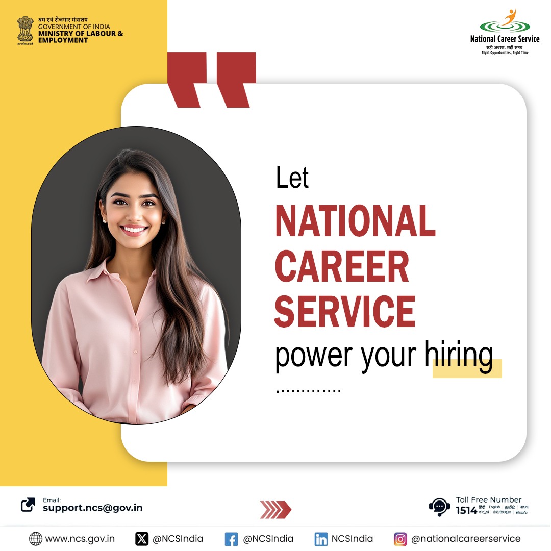National Career Service - India tweet media