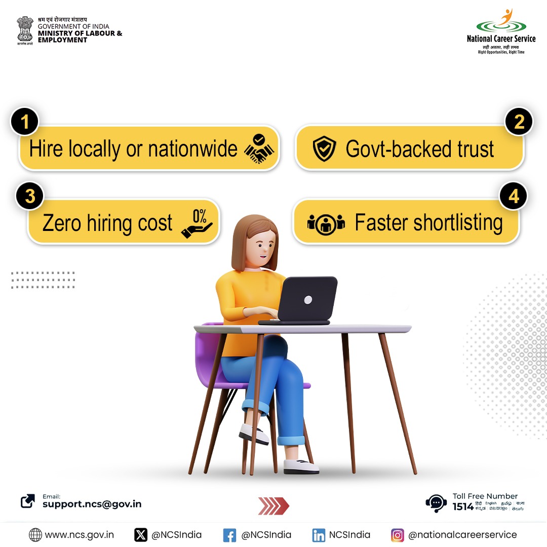 National Career Service - India tweet media