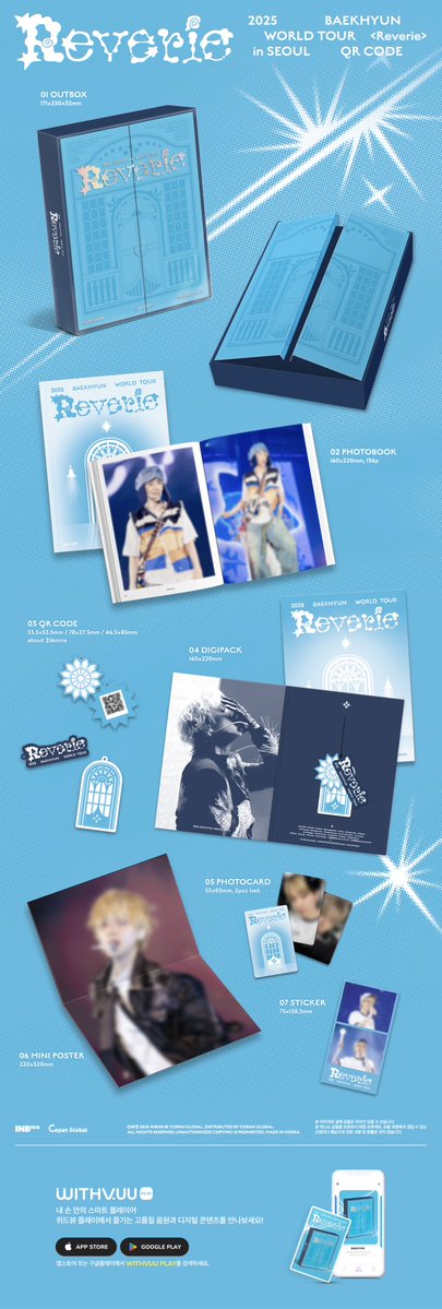 [📢] 2025 BAEKHYUN WORLD TOUR <Reverie> in SEOUL Blu-ray &amp; QR CODE 예약 판매 안내 

뜨거웠던 2025 BAEKHYUN WORLD TOUR <Reverie> in SEOUL의 추억 ! 
그 때의 생생한 현장감을 담은 Blu-ray &amp; QR CODE 가 출시됩니다! 

☁️ 예약 판매 일정
2026. 02. 09 (월) 16:00 ~ 2026. 02. 22 (일) 23:59