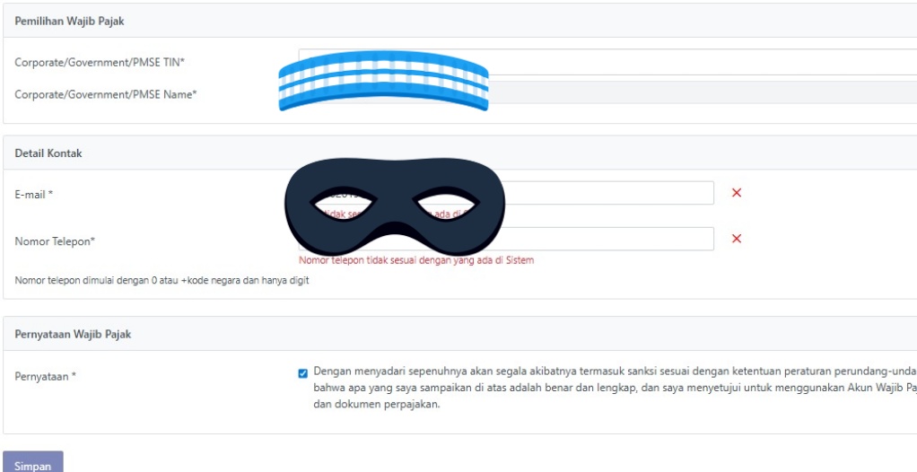 TremeEs's tweet photo. @kring_pajak Sebelumnya sudah aktif DJP Online, lalu pernah coba aktivasi Coretax juga, email &amp; nomor valid namun tidak ada email masuk (tidak di screenshoot karena bisa disimpan). Sekarang coba aktivasi lagi di Coretax, namun email dan nomor tidak sama dg sistem, padahal email nomor sdh sama https://t.co/371YJWpcCY