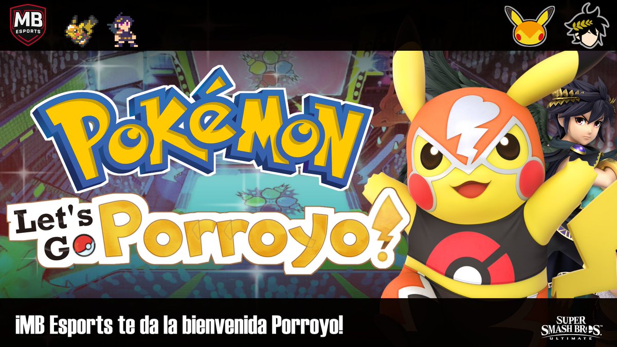 ¿Quién es ese Pokémon? 👀

¡Es <a href="/LePorroyo/">Porroyo</a>! ⚡

Desde la V Region aterriza en MB Esports preparado para demostrar de qué está hecho.

!Pikachu, usa impactrueno!

#MBEsports #SmashUltimate