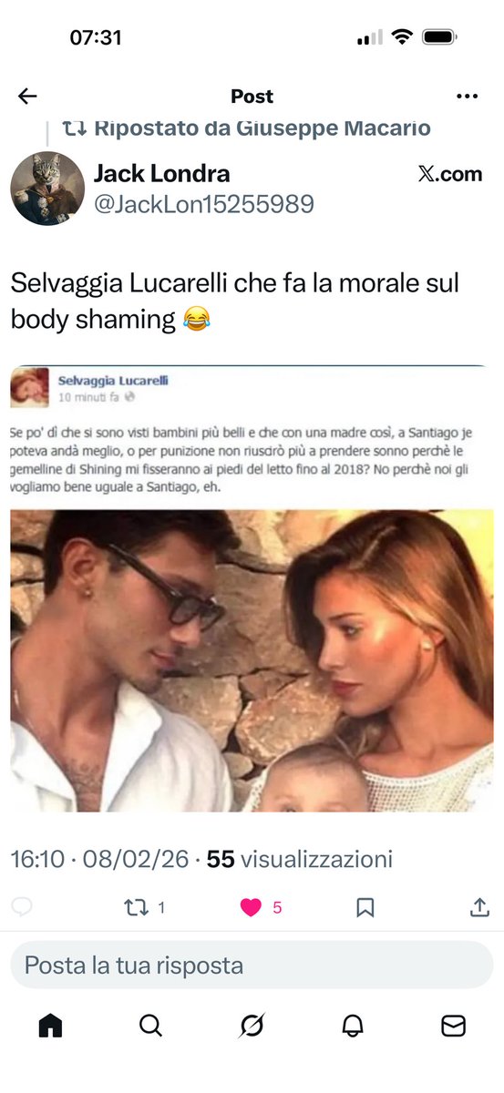 #SelvaggiaLucarelli una brutta persona.