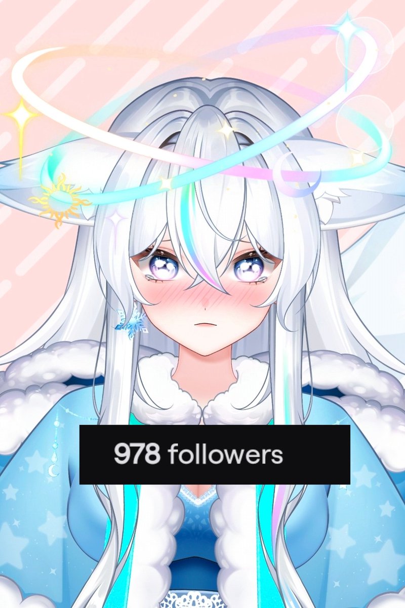 What you mean we are starting the week with the chance to reach my life goal of 1000 follows?! I can't express my gratitude enough. Thank you 🦊🤍❄️