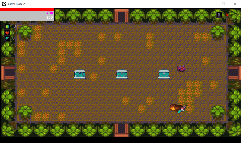 Currently working on Astral Blaze 2. New look, better code, new ccontent.