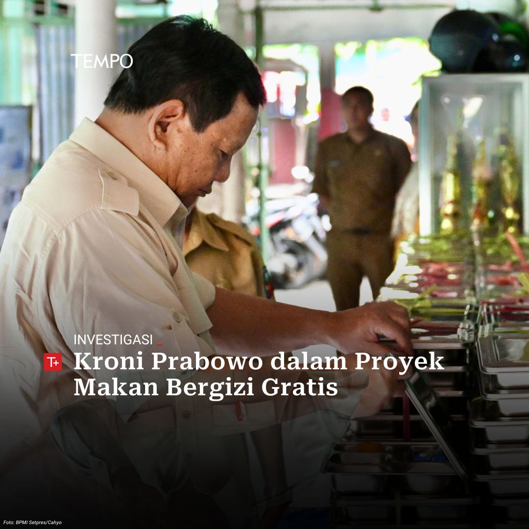 Yayasan yang Didirikan Prabowo Mengelola Sejumlah Dapur MBG 

#TempoPlus