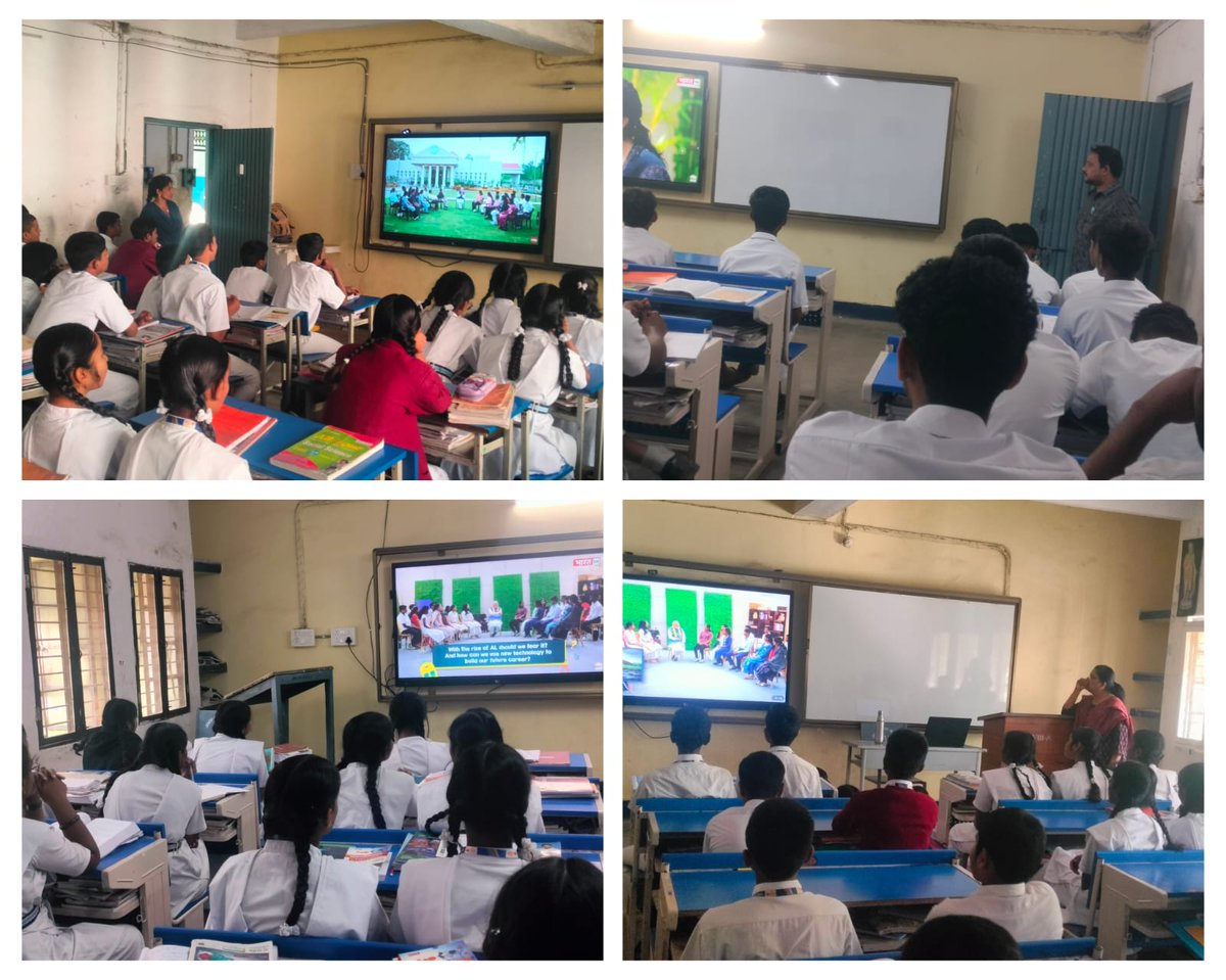 “From stress to strength - PMSHRI JNV Karimnagar students tuned in to #ParikshaPeCharcha and gaining motivation  from Hon’ble PM Shri <a href="/narendramodi/">Narendra Modi</a> ji 🇮🇳📚”
#PPC2026  #ExamWarriors #JNVKarimnagar