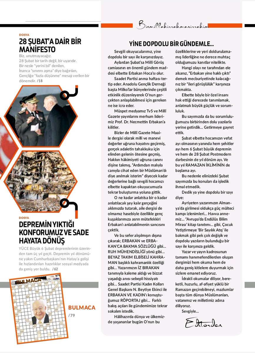 Maaile Dergi Şubat Sayısı "İÇİNDEKİLER"

#maailedergi10yaşında