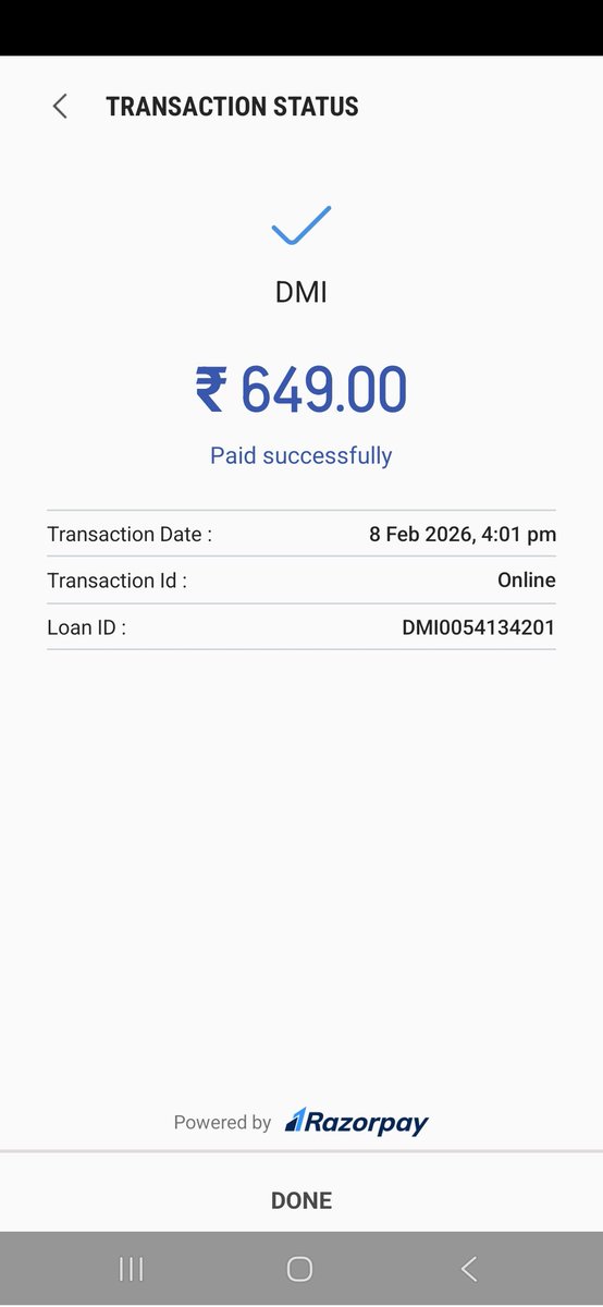 <a href="/DMIFinance/">DMI Finance</a> You are so early respond because i have already paid charges