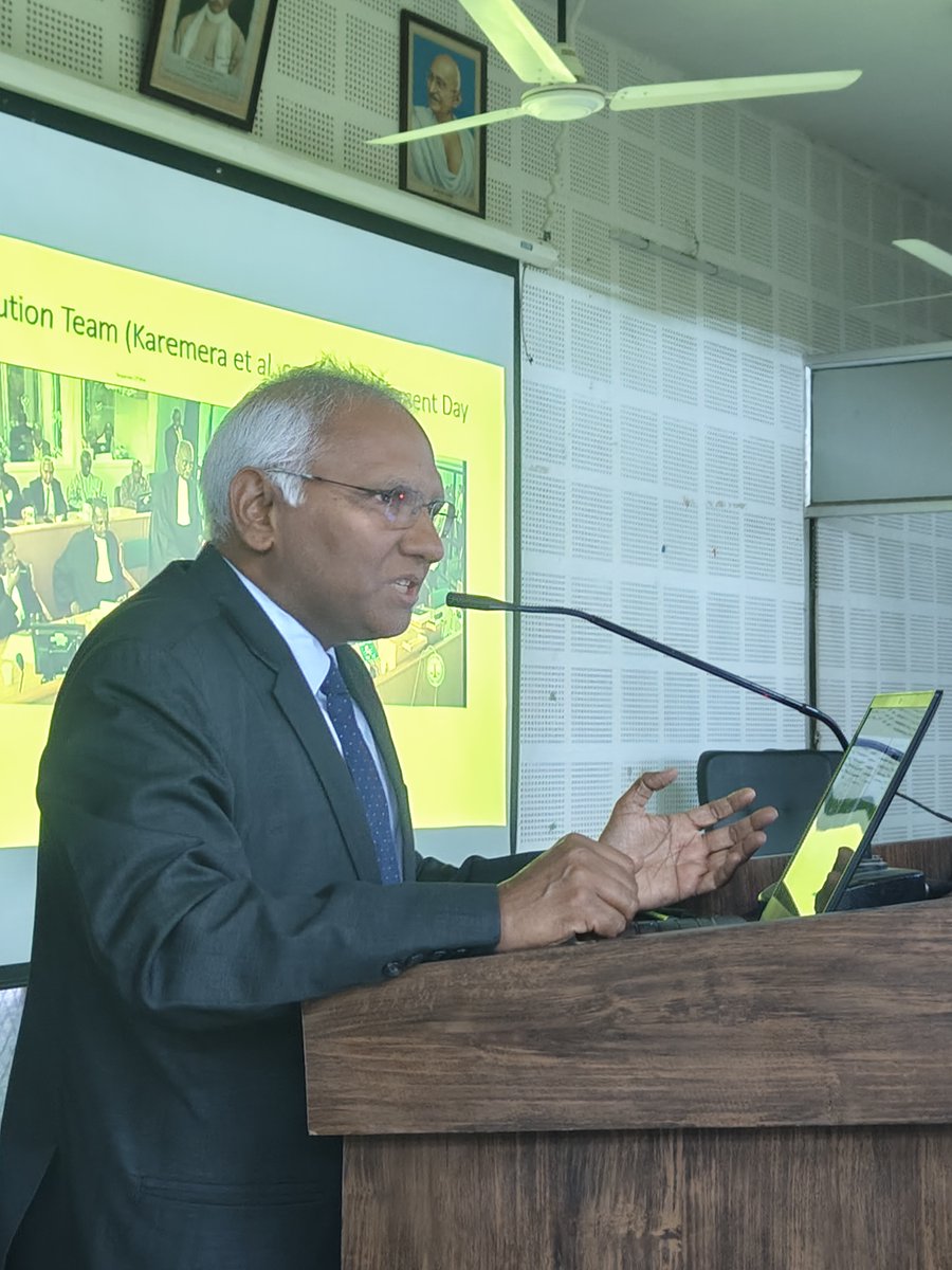 UpendraBaghel_'s tweet photo. On 6 Feb 2026, delivered a special lecture @LawFaculty @BHU on insights of #InternationalCriminal #Investigations #Prosecutions & relevance to domestic crimes. It followed after an eloquent lecture by @JusticeDiwakar on ViksitBharat & Collaborative Governance: Role of Judiciary. https://t.co/0PFdzlkmxZ