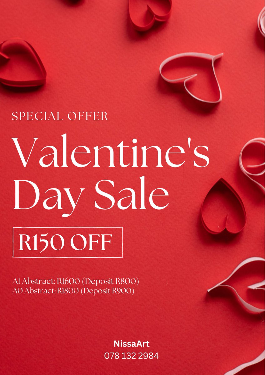 Valentine’s Day is closer than you think ❤️
Now taking early orders for custom portraits &amp; abstract art.
Limited slots. DM to book.