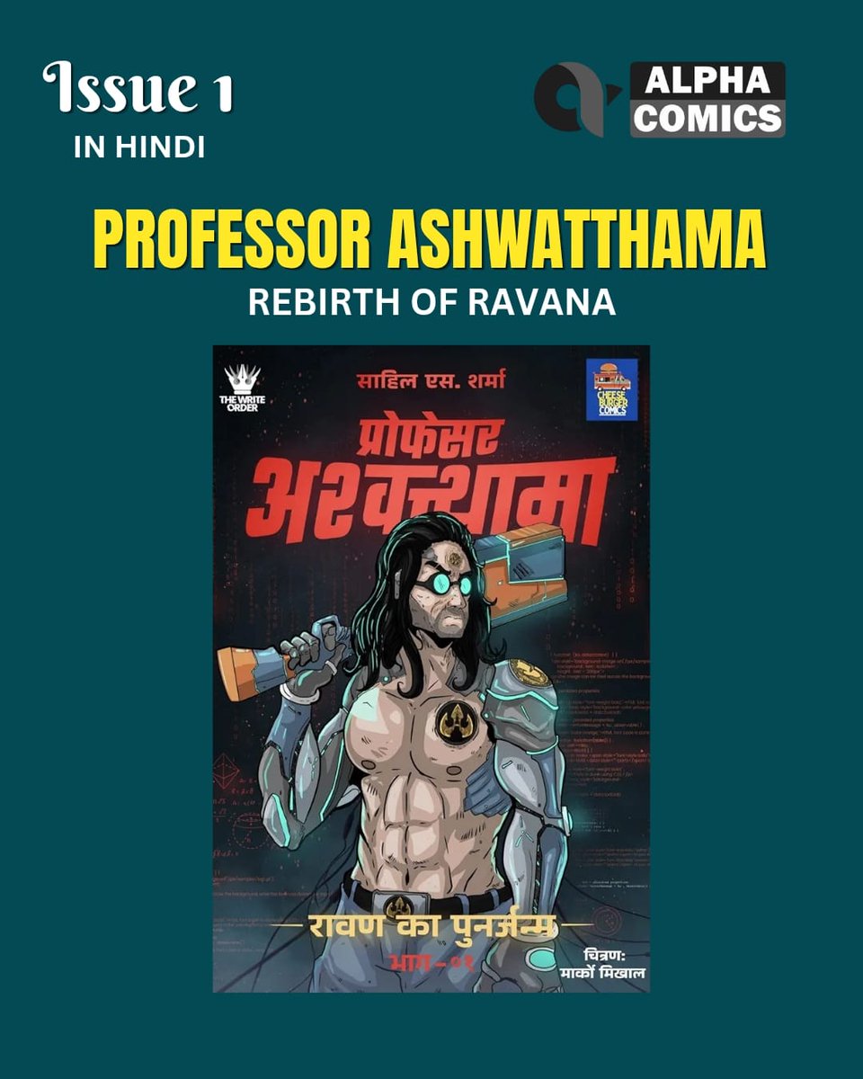 alphacomicsVG's tweet photo. जब विज्ञान टकराता है मिथक से, तब जन्म लेता है विनाश 🔥
Professor Ashwatthama – Rebirth of Ravana (Issue 1)
रावण का पुनर्जन्म अब पहले से ज़्यादा खतरनाक है।

#AlphaComics #ProfessorAshwatthama #RebirthOfRavana #IndianComics #MythologyReimagined https://t.co/yprpe9f6Zl