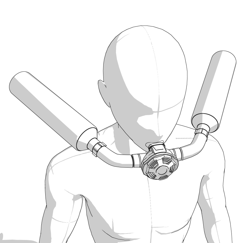 sozairoten's tweet photo. clipstudioの3D素材 ダイビングの簡易レギュレーター2種をクリスタのアセットストアから出しました。スパイ、工作員、救助、特殊作戦、軍事作戦など水中のシーンで使えるボンベを背負わないタイプの簡易潜水器具（マウスピース、セカンドステージ、小型ボンベ直結）です。
https://t.co/bEbvjalsGV https://t.co/iOinSmqETn