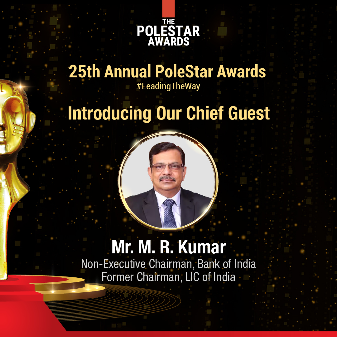 We are honoured to welcome Mr. M. R. Kumar, Non-Executive Chairman, Bank of India and former Chairman, LIC of India, as the Chief Guest for the 25th Annual Pole Star Awards. 

#PoleStarAwards #Leadership #JournalismExcellence