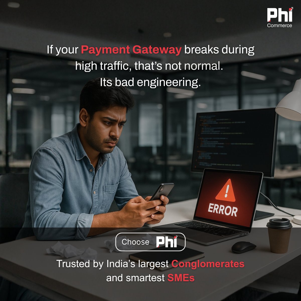 PhiCommerce's tweet image. We deliver the stability that India's top conglomerates demand and the agility that SMEs need to scale without limits.

What is stopping you? Choose Phi. Scale you business

Book a Demo. connect@phicommerce.com

#PaymentGateway  #Omnichannel #GrowwithPhi #PhiCommerce