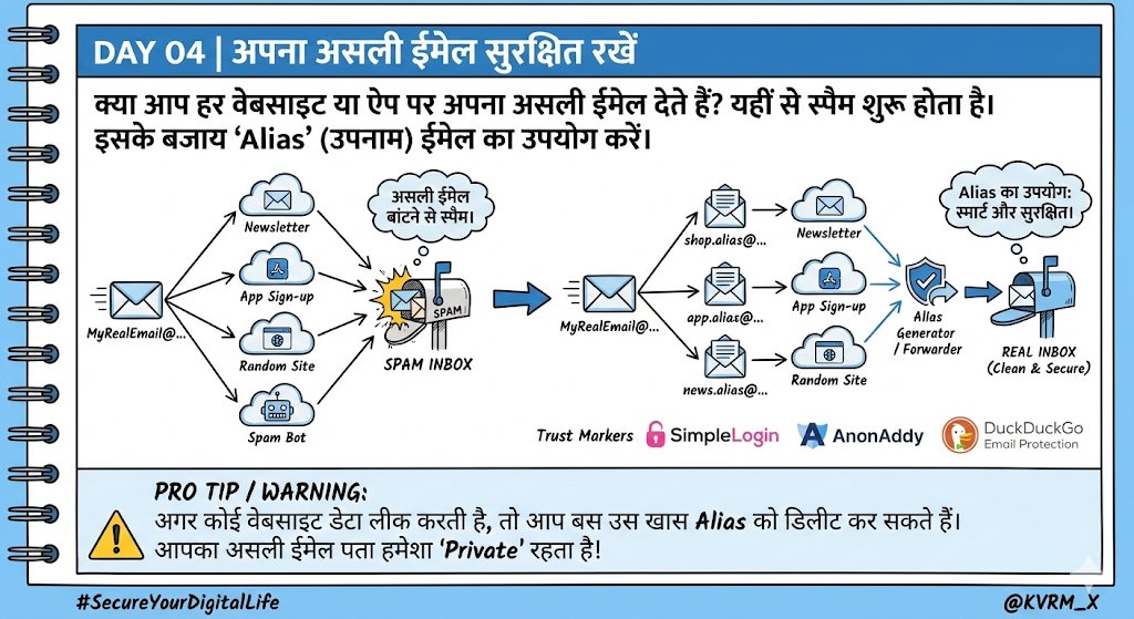 Har kisi ko apna real email dena band karo!