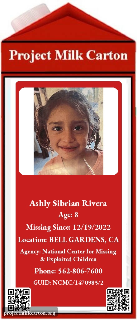 🚨🚨 MISSING CHILD MISSING 🚨🚨

Help us bring them home.

Project Milk Carton - Shining light on the missing.

TG: t.me/ProjectMilkCar…
X: <a href="/P_MilkCarton/">Project Milk Carton</a>