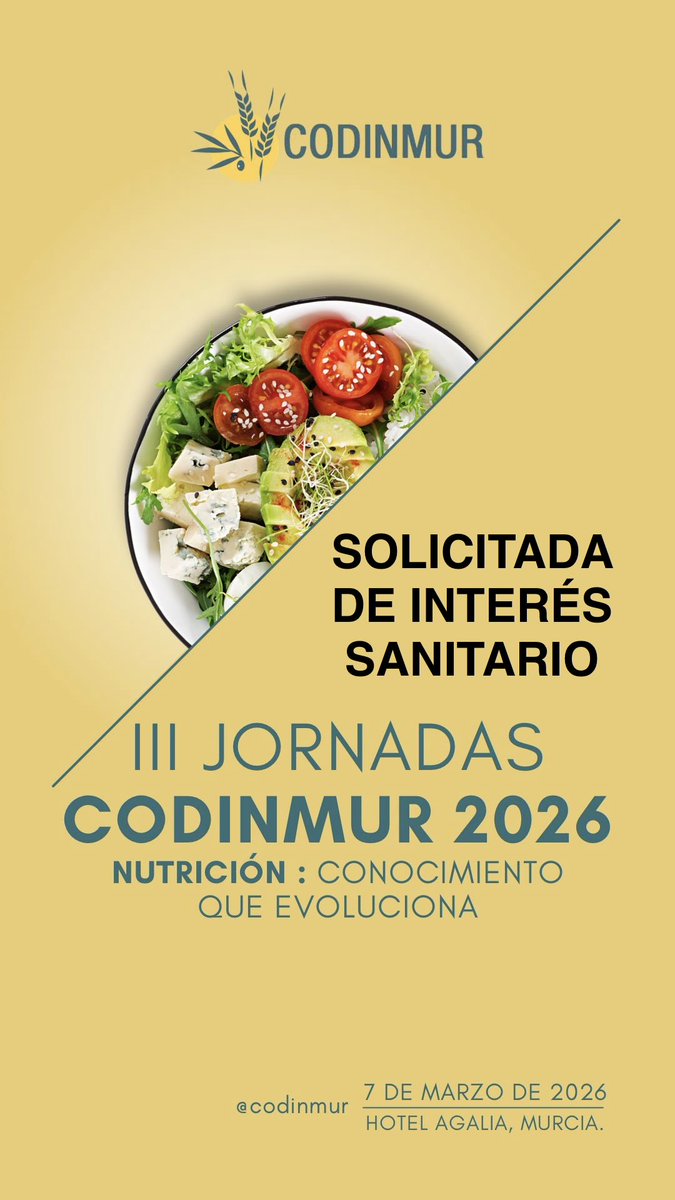 codinmur's tweet image. JORNADAS 2026
7 Marzo en Murcia 

Link de inscripción:

docs.google.com/forms/d/e/1FAI…